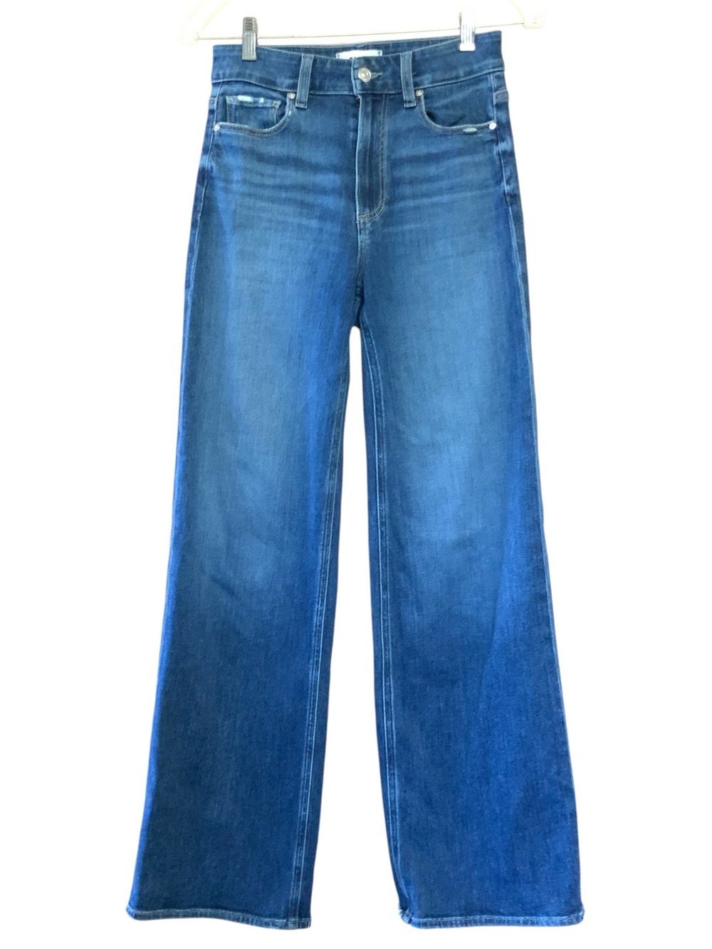 PAIGE ANESSA 31” High Rise Wide Leg - Dresden - Picture 7 of 14